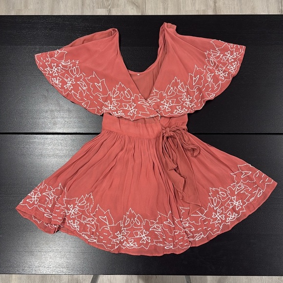 Free People Sylvia Beaded Wrap Dress - Picture 5 of 16